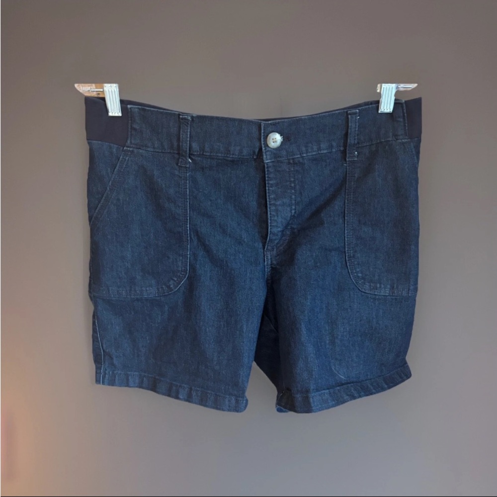 Lee Riders Women's Shorts Midrise Size 12M Stretch Denim Blue JeansEUC